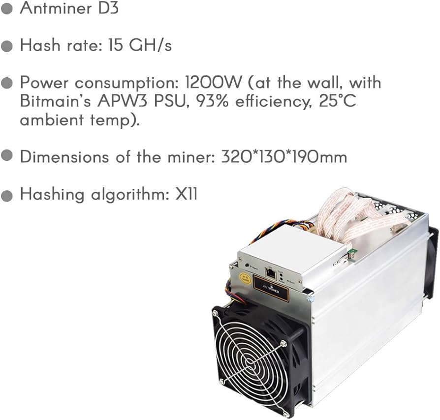 Buy Antminer D3 GH/s X11 ASIC Dash Miner at Ubuy Kenya