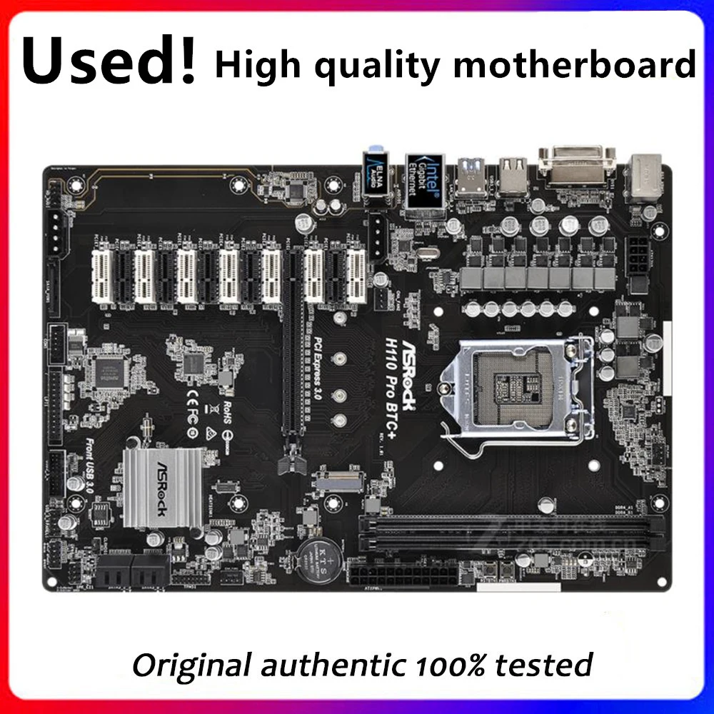 Cryptocurrency Mining | ASRock H Pro Btc+ LGA Motherboard