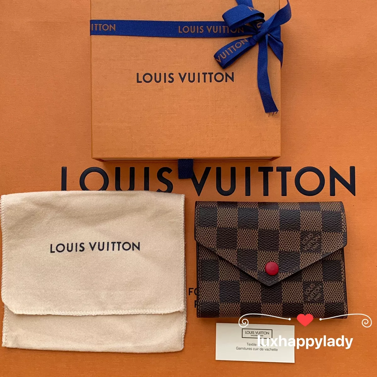 Louis Vuitton Victorine Wallet, Damier Ebene Studded, New In Box WA - Julia Rose Boston | Shop