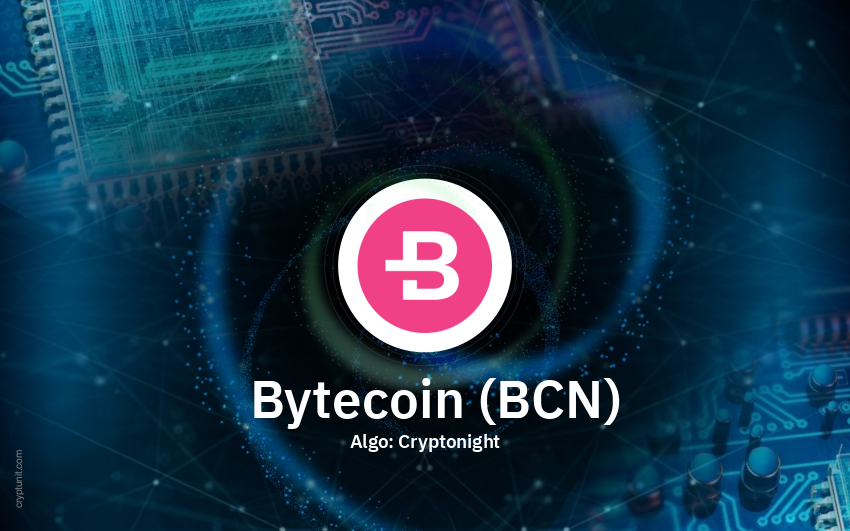 Bytecoin (BCN) — anonymous cryptocurrency, based on CryptoNote