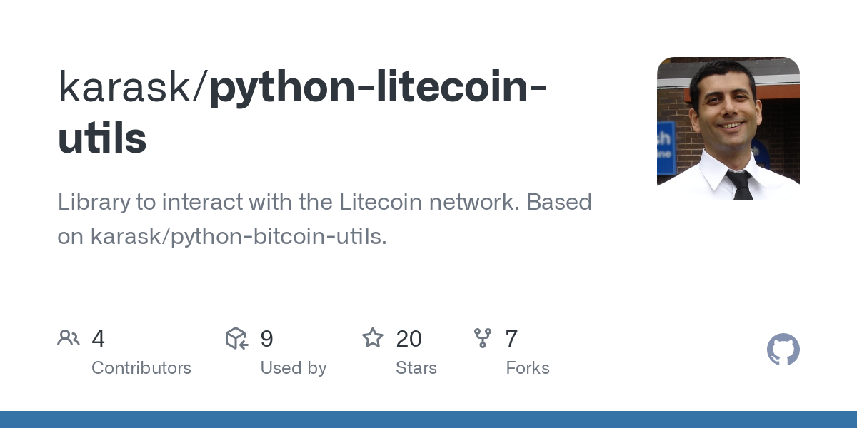 litecoin · GitHub Topics · GitHub