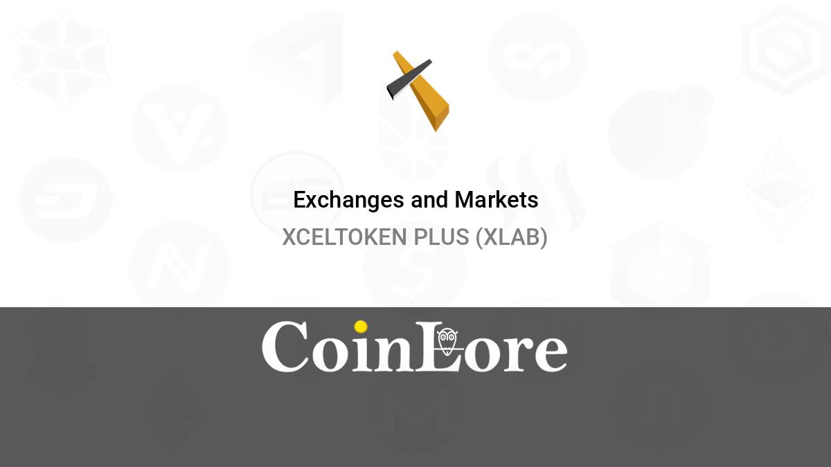 XcelToken Plus price today, XLAB to USD live price, marketcap and chart | CoinMarketCap