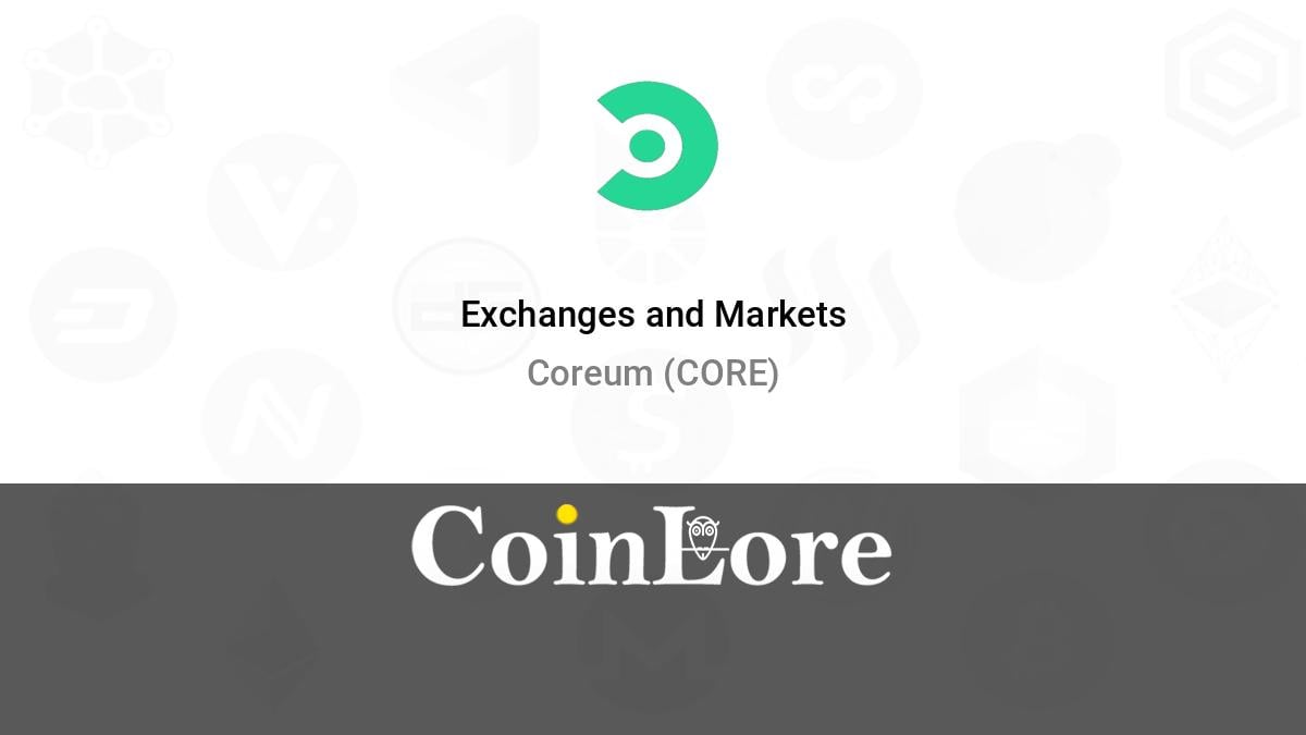 Core DAO Exchanges - Buy, Sell & Trade CORE | CoinCodex