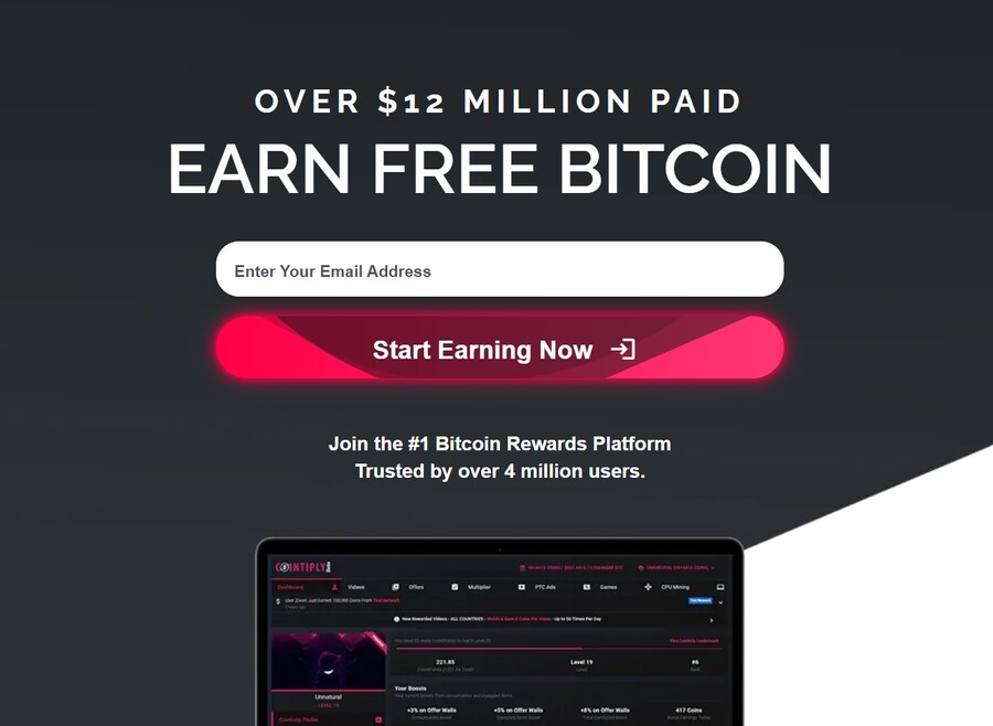 Cointiply Faucet Airdrop » Get some BTC now