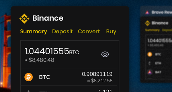 Finally Binance Widget Now Available to Brave Android Users - Koinalert