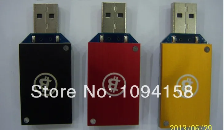 Rare Golden ASIC USB Block Erupter Bitcoin Miner MH/s Sapphire | Voice