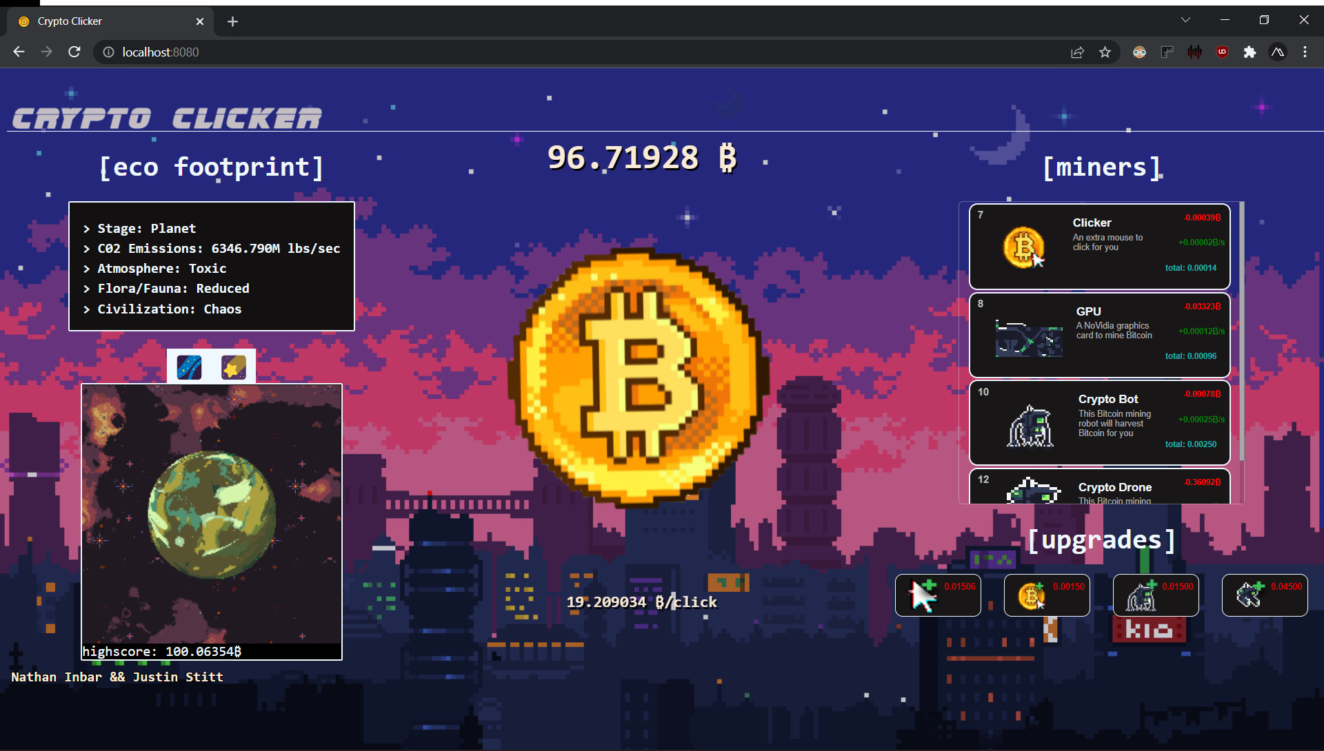 Bitcoin Clicker / Miner Simulator - Free Download - Unity Asset Free