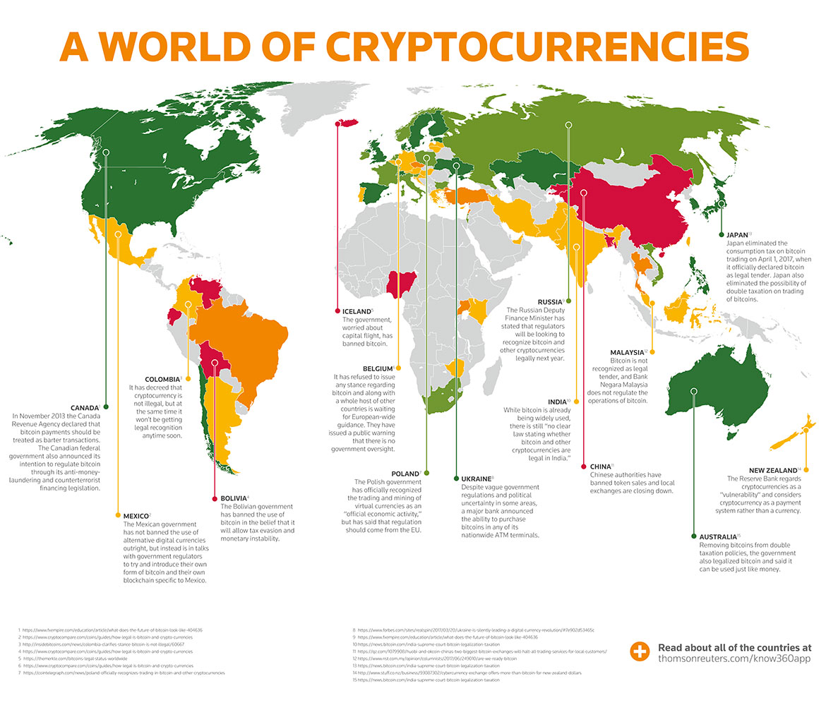 Is Bitcoin Legal? A Country-by-Country Look at the Legality of Bitcoin and Other Cryptocurrencies