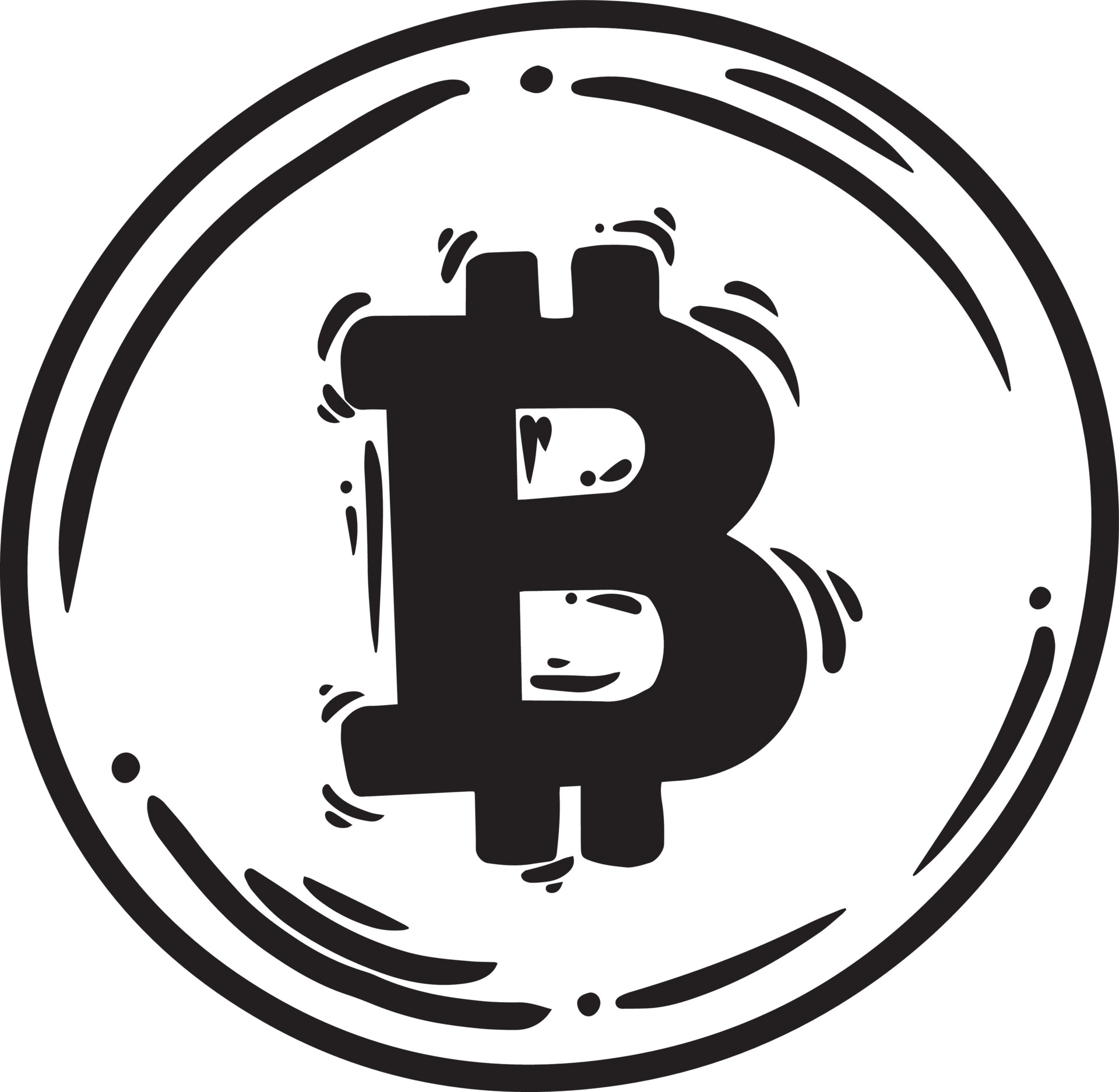 How to Draw Bitcoin Logo Easy