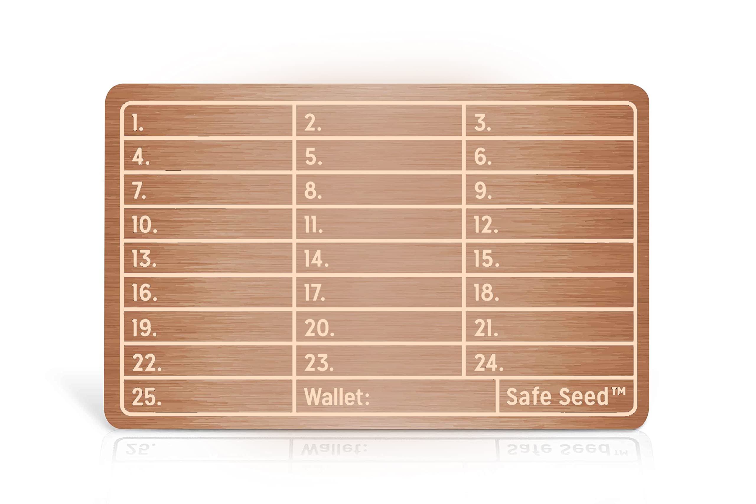 Safe Seed - Crypto Cold Storage Metal Stamp Plates & Kits