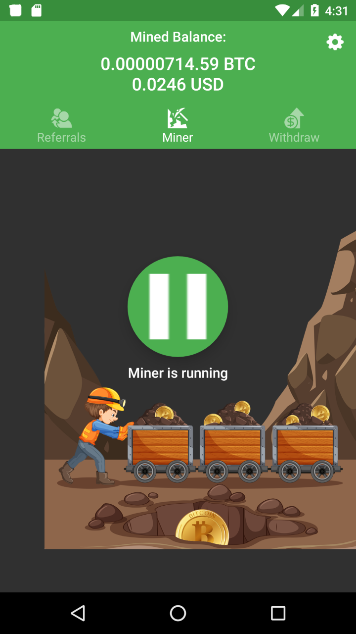 Bitcoin Mining - BTC Miner cho Android - Tải về