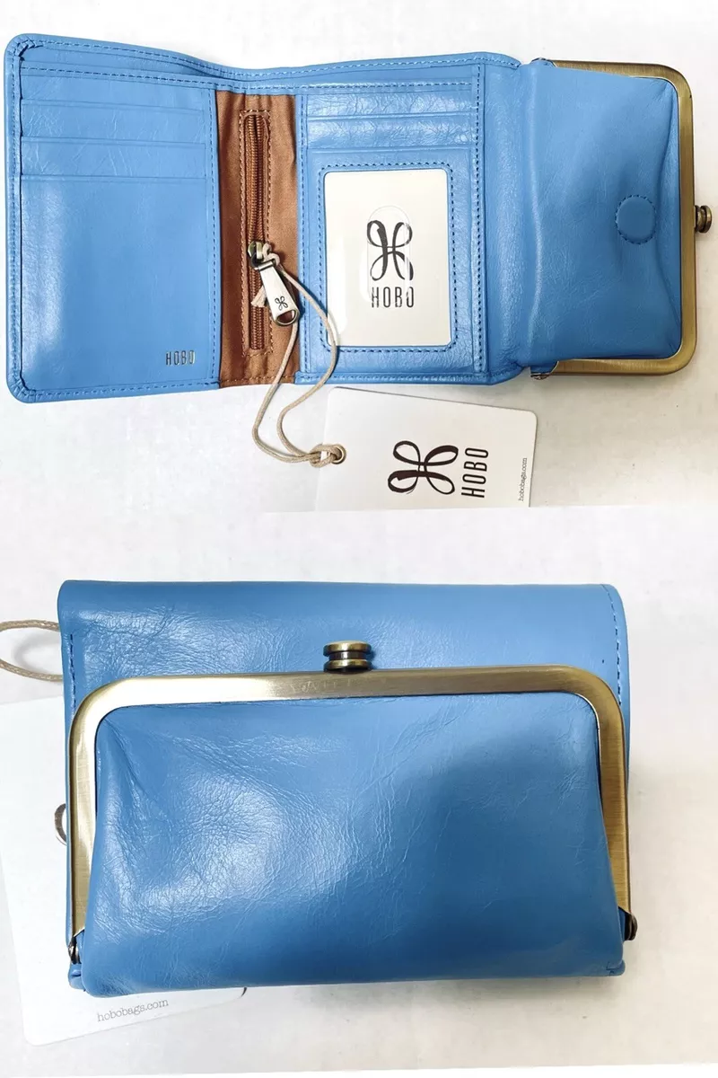 Hobo International Leather Wallet - Light Blue