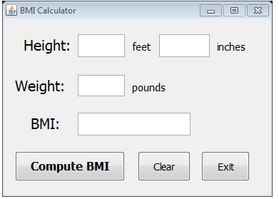 java - Help With BMI Calculations [SOLVED] | DaniWeb