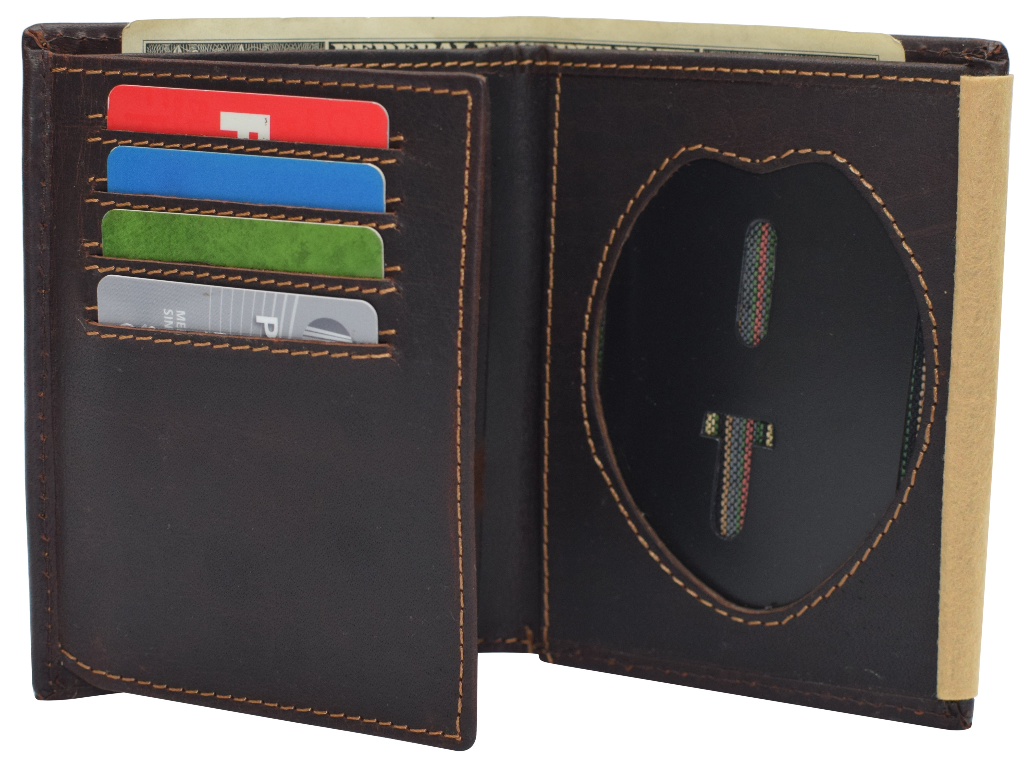 Kappa Alpha Brown Leather Badge Bi-Fold Wallet – Kappa Alpha Order Official Store