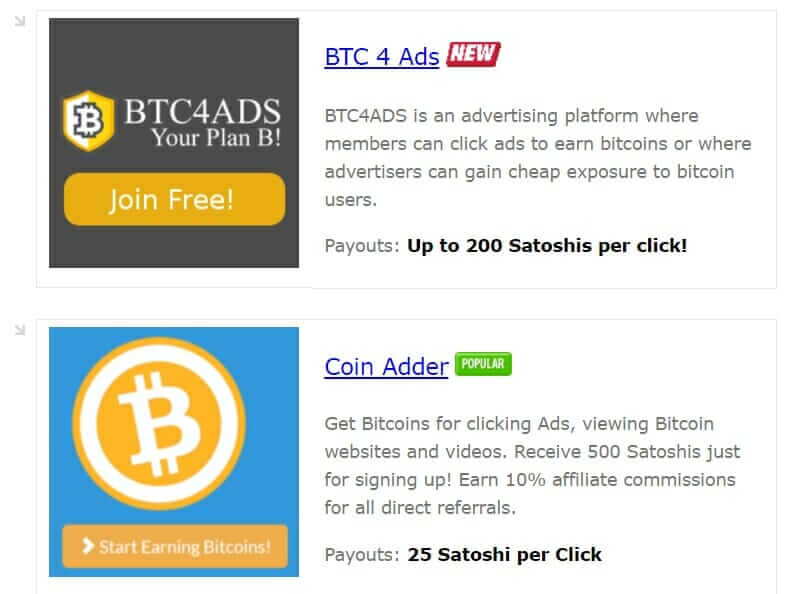 Bitcoin PTC (Paid to Click) Site - Earn BTC for Viewing Ads | BitPaye