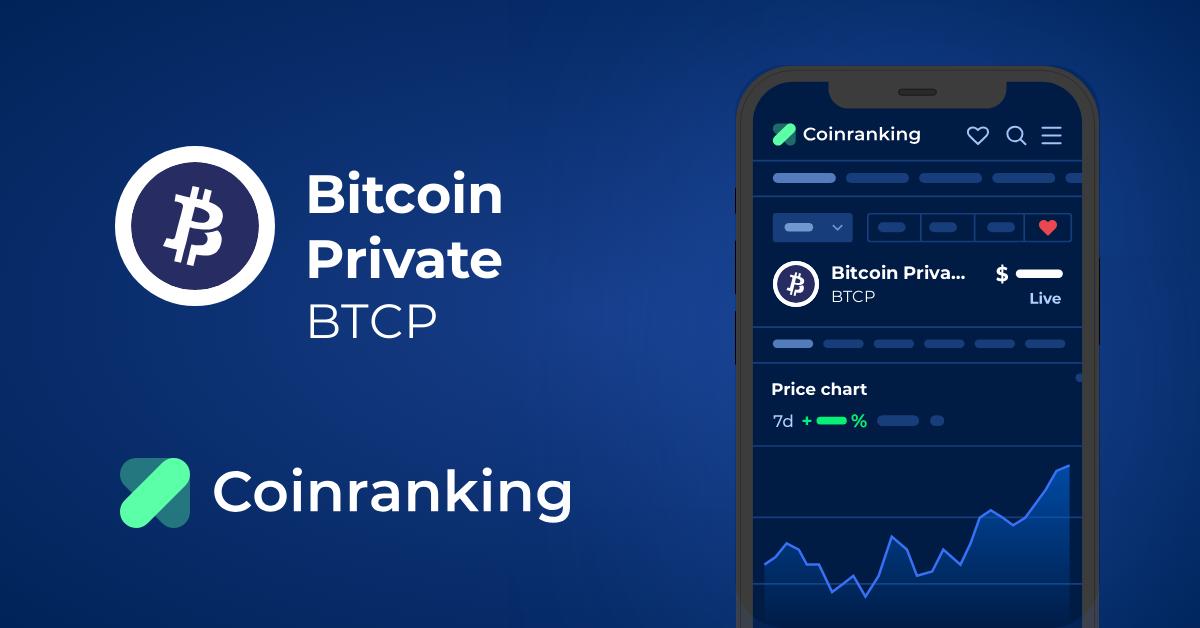 Bitcoin Private price today, BTCP to USD live price, marketcap and chart | CoinMarketCap