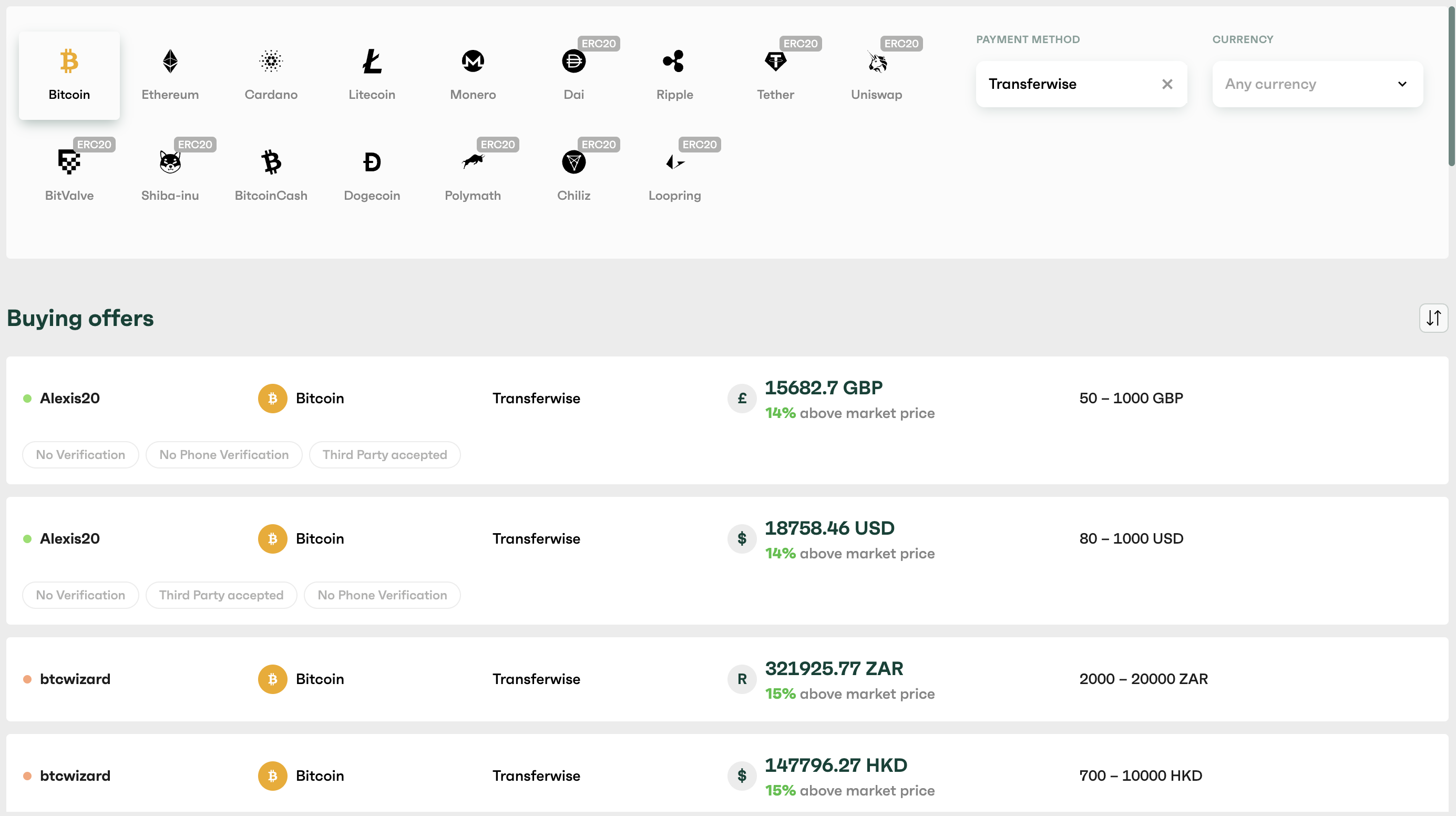 Buy Bitcoin with Wise(TransferWise) - No KYC