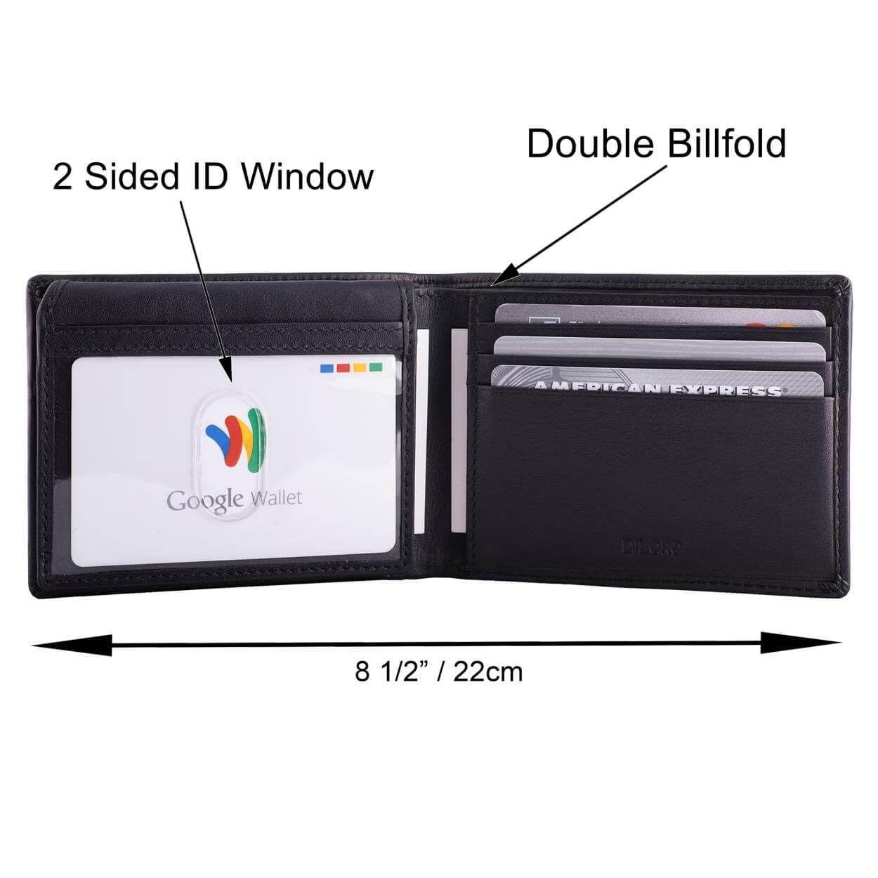 Amazon Live - SERMAN BRANDS 2 ID Window RFID Wallet for Men - Executive