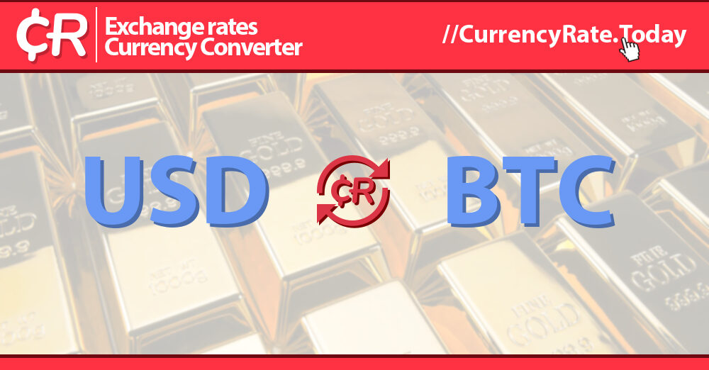 Bitcoin to US Dollar or convert BTC to USD