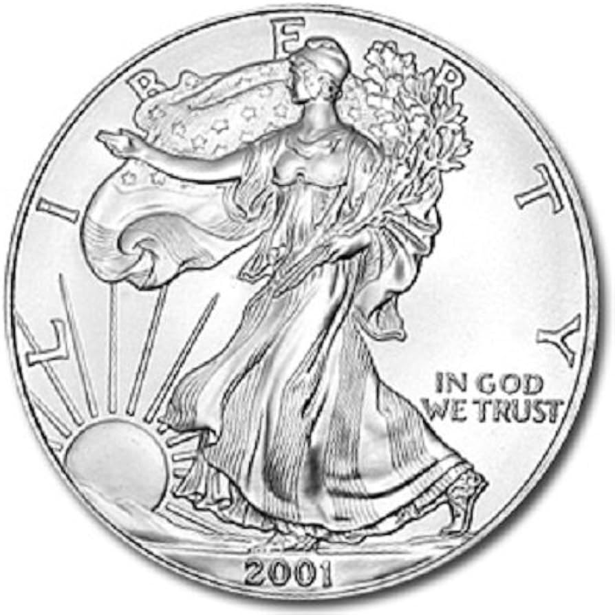 American Silver Eagle Dollar BU 1oz Silver Uncirculated Coin - $