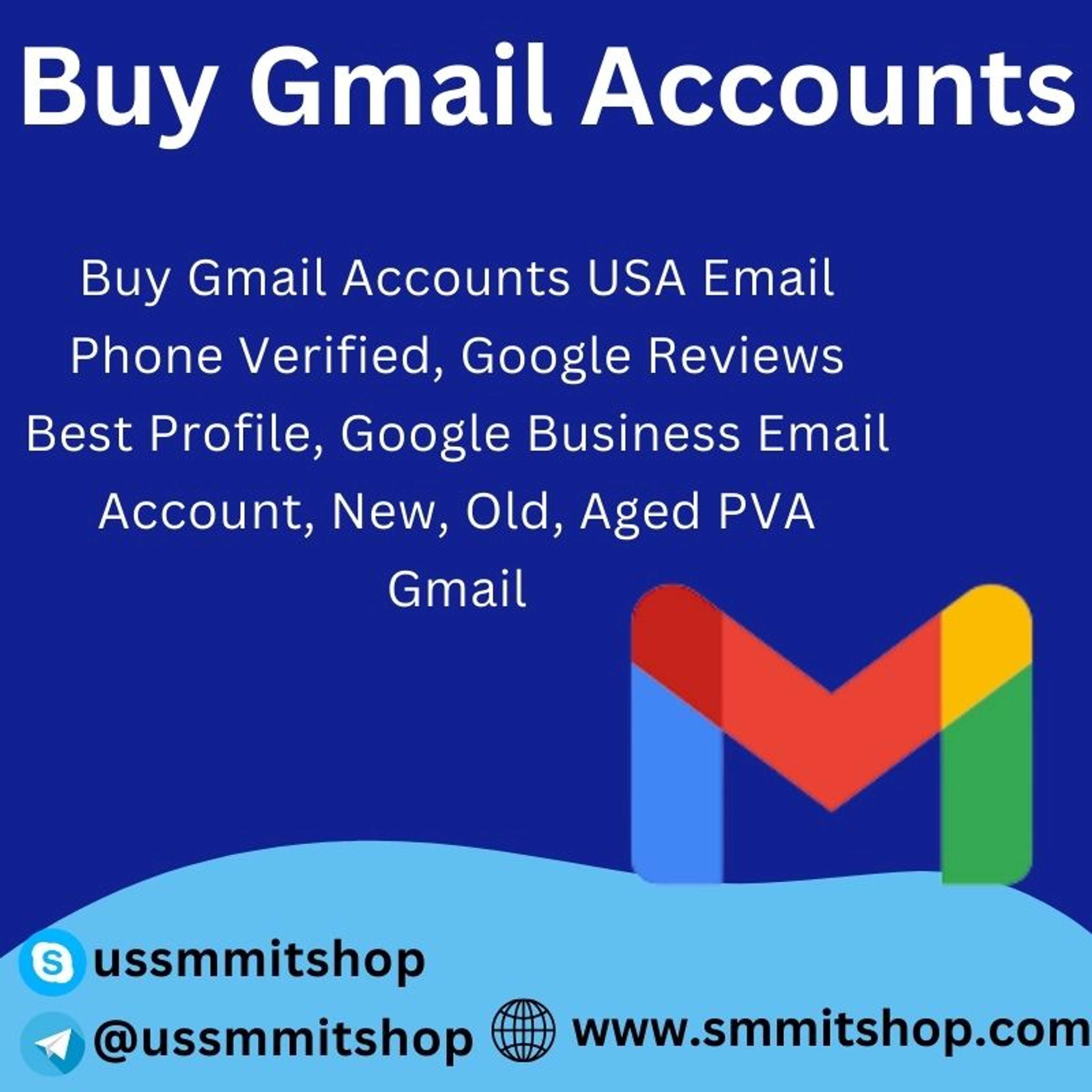 Buy Gmail Accounts% Phone Verified Gmail Accounts For Sell