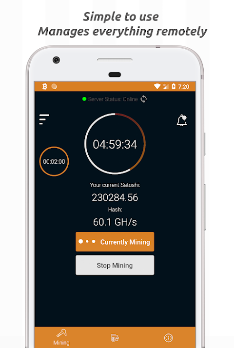 Download Free Bitcoin Miner Android - BTC Miner Robot APK original App.