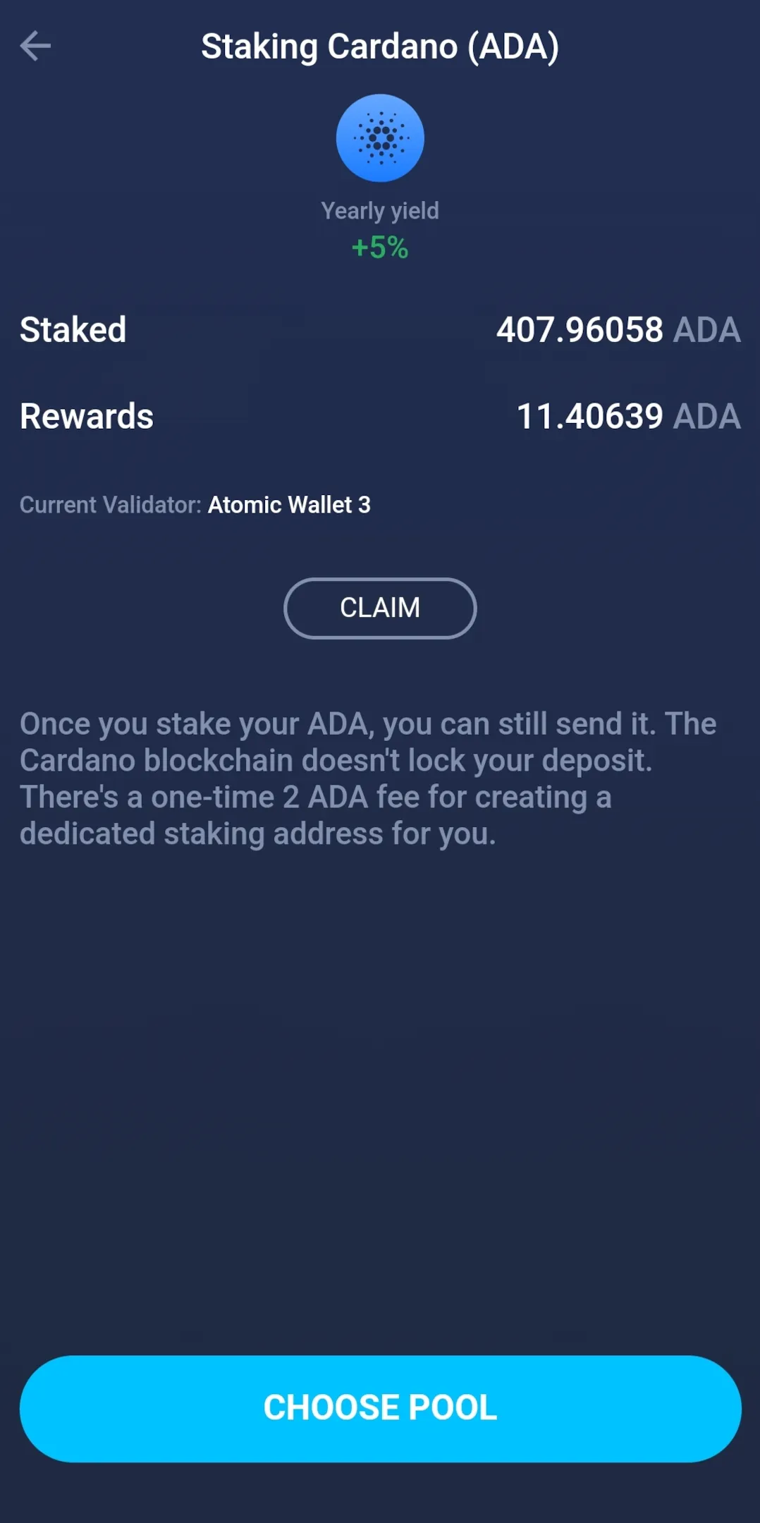 How to Stake Your ADA [Atomic Cardano Wallet] - Viper Staking