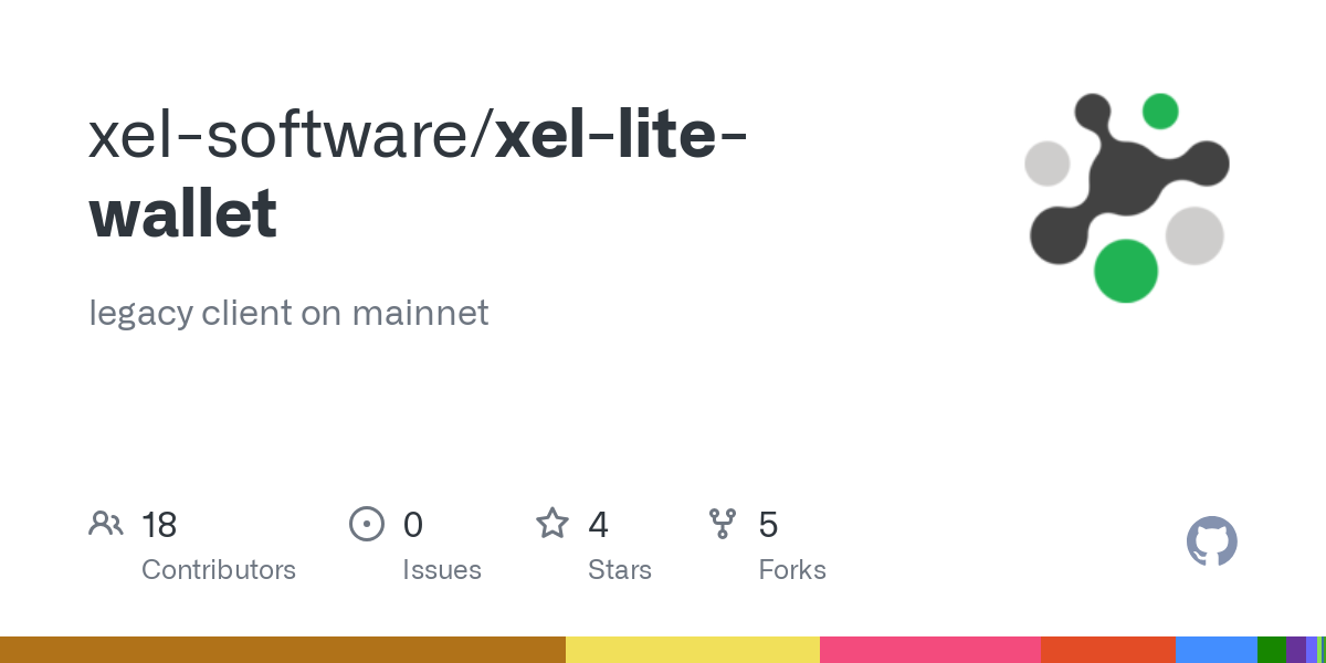 GitHub - xel-software/xel-lite-wallet: legacy client on mainnet