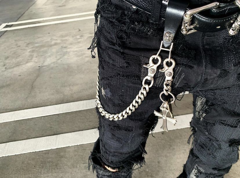 WALLET CHAIN WITH CHROME DICE