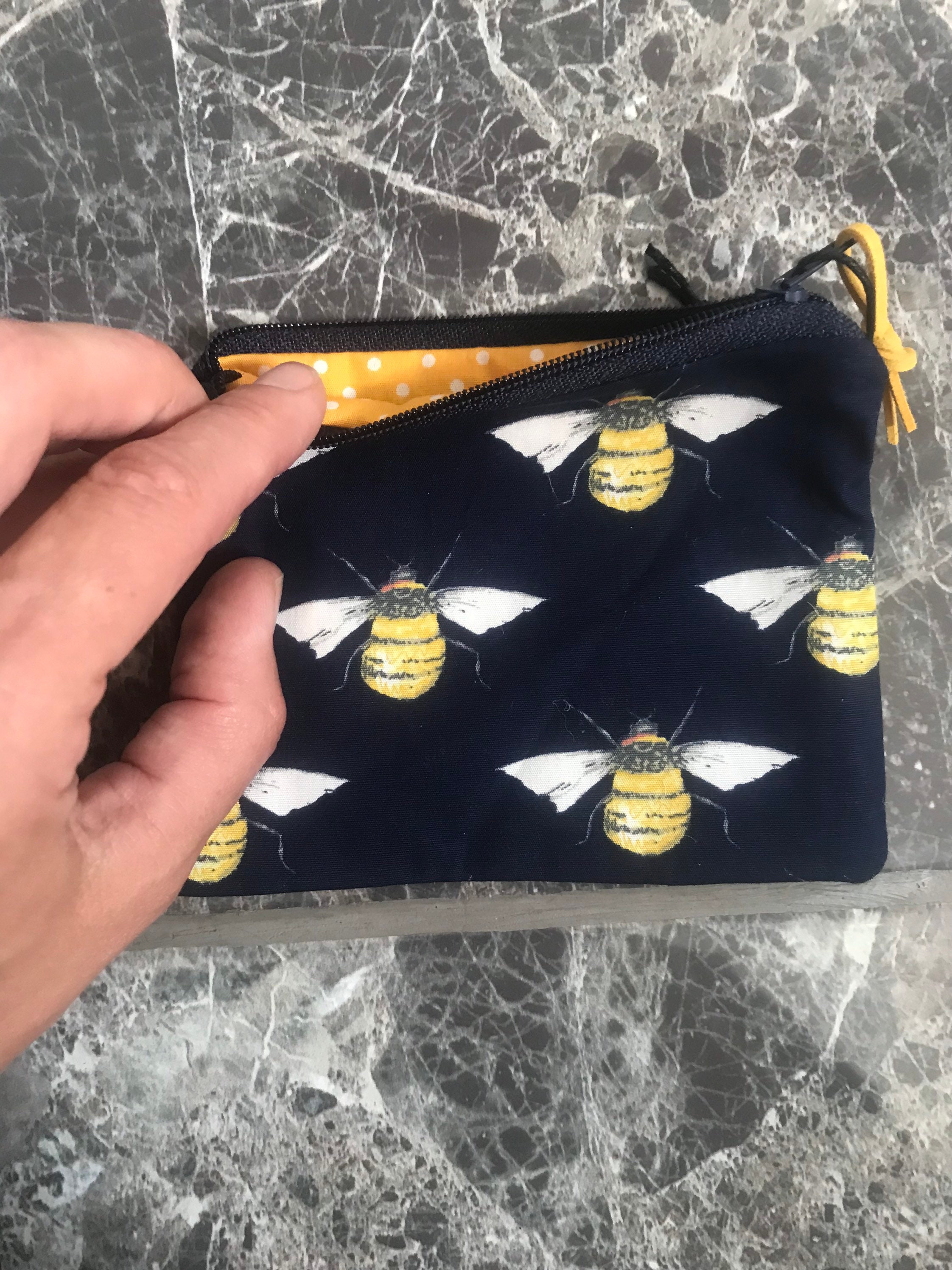 busy little bee coin purse sewing project – Poppy Treffry