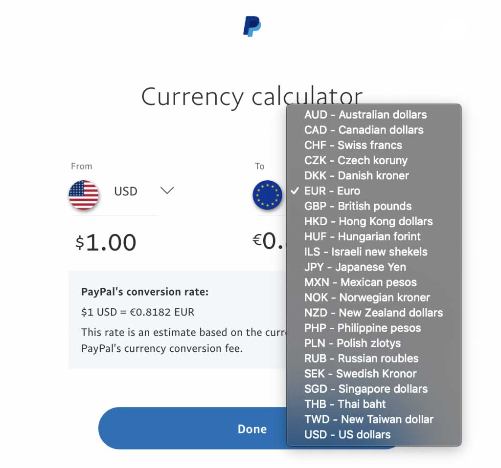 Buy PayPal EUR with Bank transfer GBP  where is the best exchange rate?