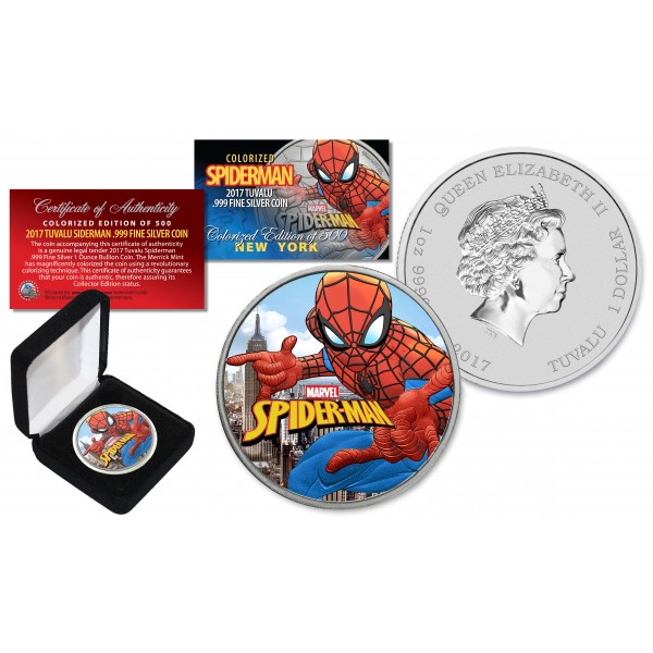 1 Oz Spiderman | limited edition silver coin | The Perth Mint