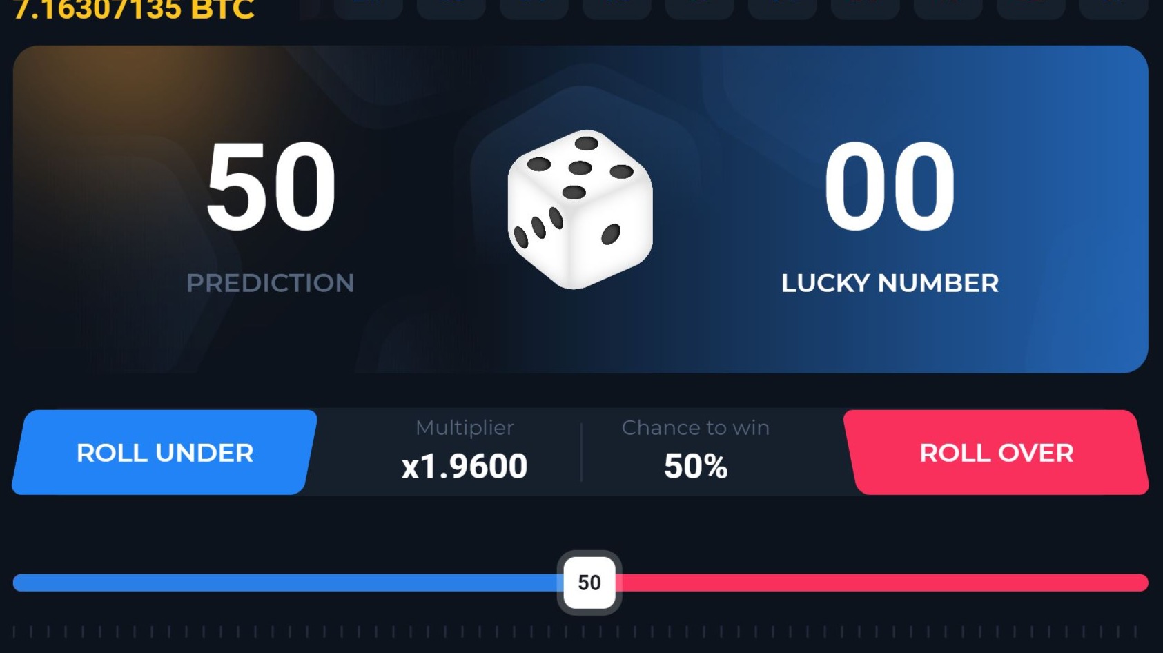 Dice - Gambling - pay with Bitcoin and Altcoins