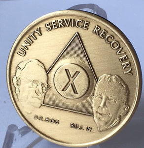 AA Founders Bronze Medallions Bill W & Dr Bob – RecoveryChip