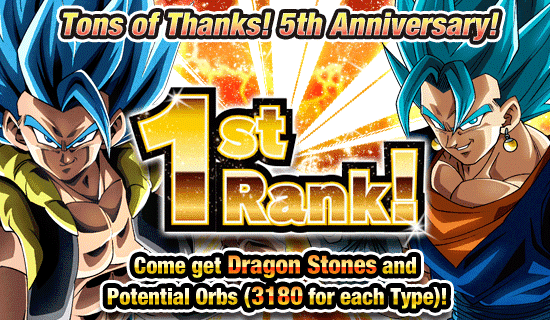 5th Anniversary Campaign Japan | Dragon Ball Z Dokkan Battle Wiki | Fandom