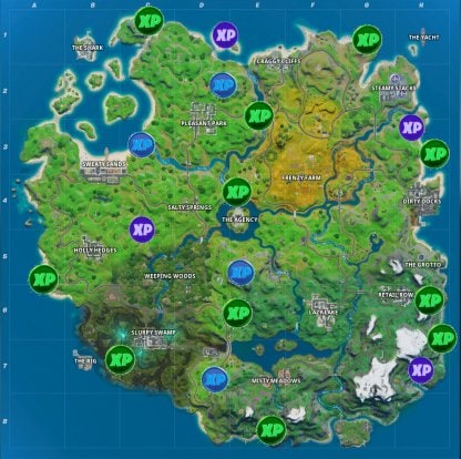 All 3 Gold XP Coins Locations Week 6! - Secret XP Coins Fortnite Chapter 2 Season 3