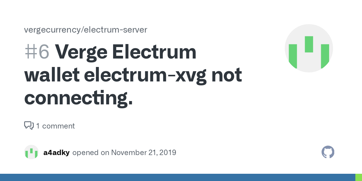 Verge electrum wallet not connected - Disconnected from the server | FIX