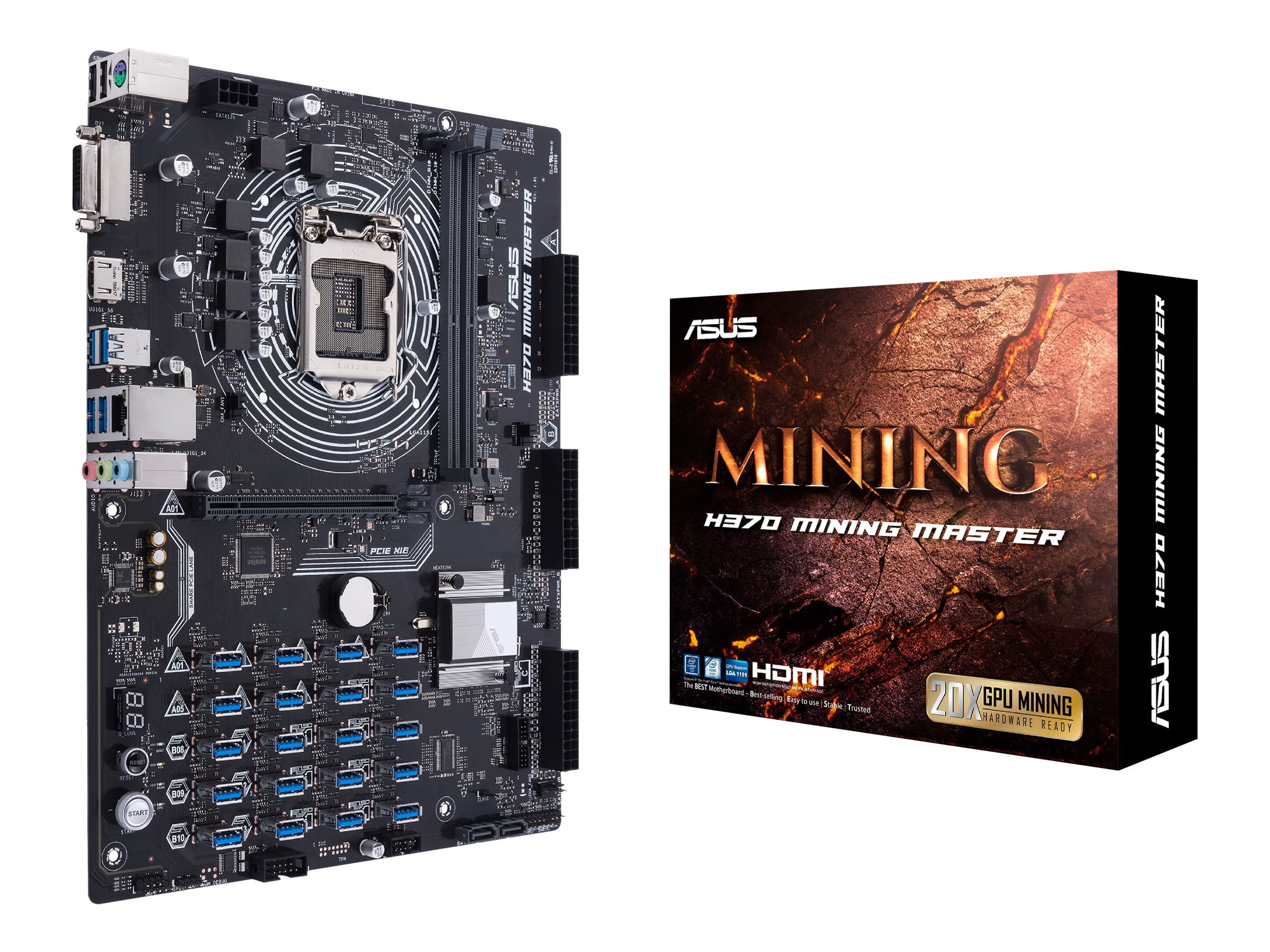 Asus H MINING MASTER H LGA ATX motherboard - (Discontinued)