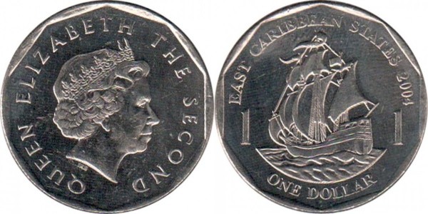 1 Dollar East Caribbean States , KM# 39 | CoinBrothers Catalog