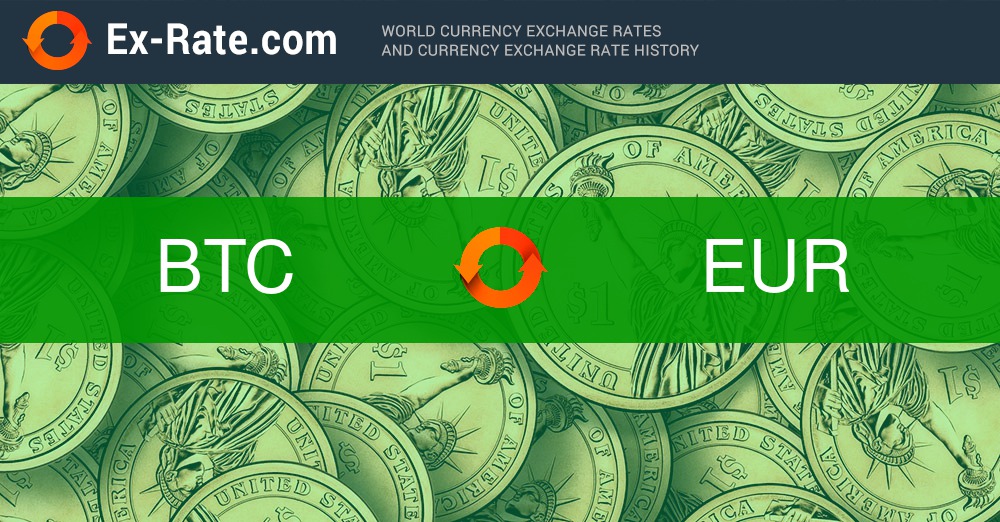 1 BTC to EUR - Bitcoins to Euros Exchange Rate