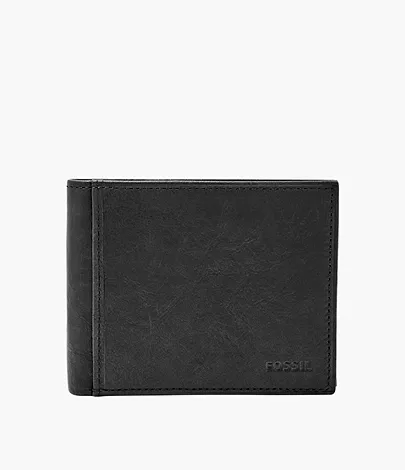 Fossil Men's Fossil Quinn Bifold With Flip Id Leather Wallet | Hawthorn Mall