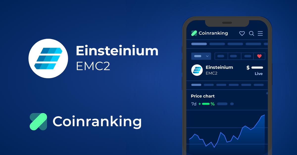 Einsteinium (EMC2) live coin price, charts, markets & liquidity