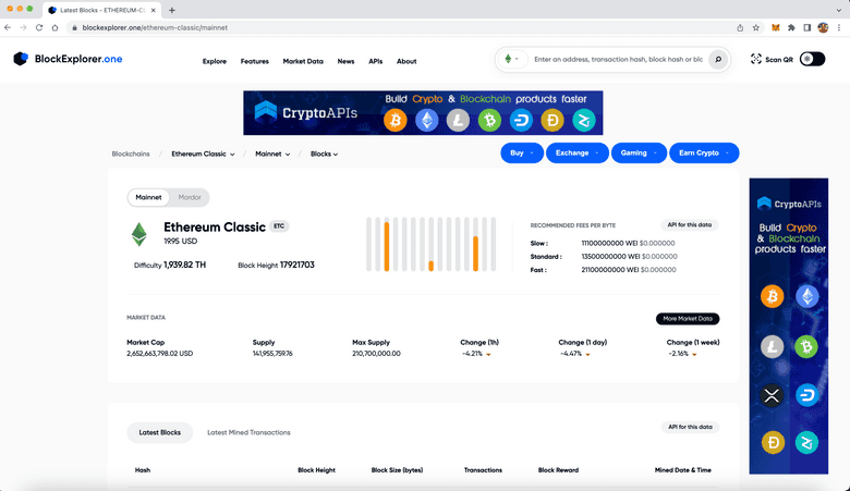 Download Ethereum Classic (ETC) Block explorer PRO APK - Latest Version 