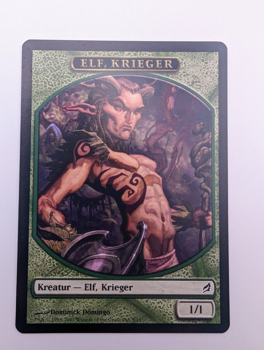 Elf Warrior Token - Mtg Card #4NE – Archeron