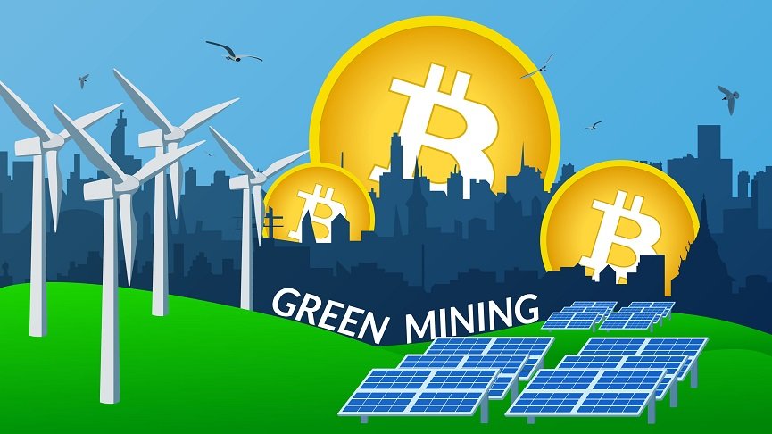 Bitcoin mining's green mile: % sustainable energy use