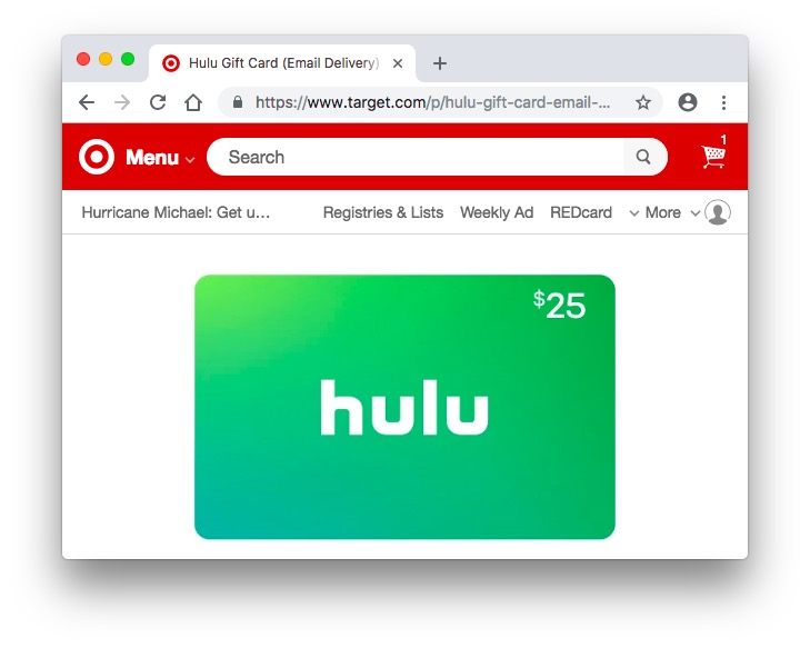 Buy Hulu Gift Card | Instant Email Delivery | Dundle (US)