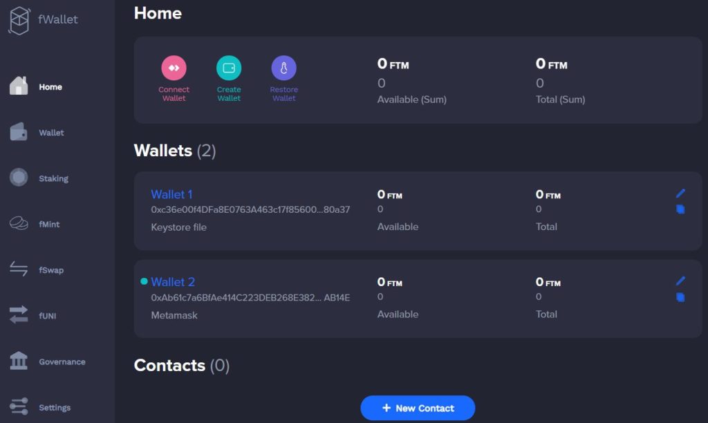 Wigwam Fantom Wallet - Secure token Management