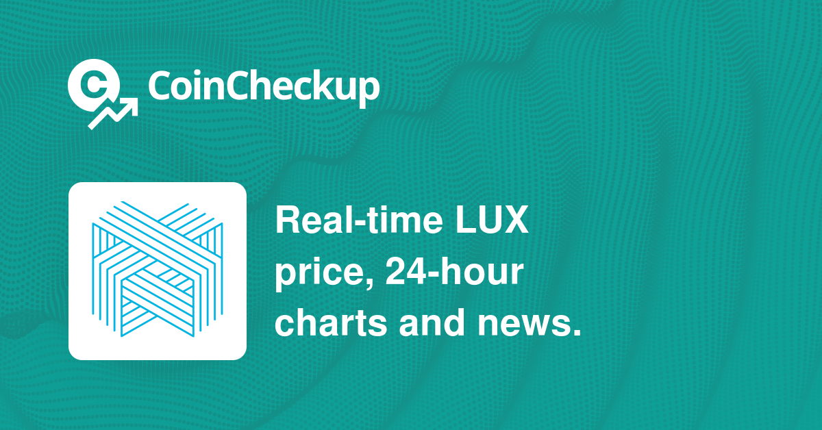 LUXCoin Price Today - LUX Coin Price Chart & Crypto Market Cap