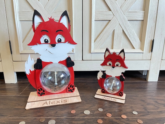 Three new Fox Designs Ceramic Piggy Bank /Money Box | PersonalisedGiftShop