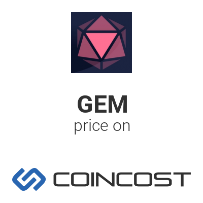 Gems Price Today - GEM Price Chart & Market Cap | CoinCodex